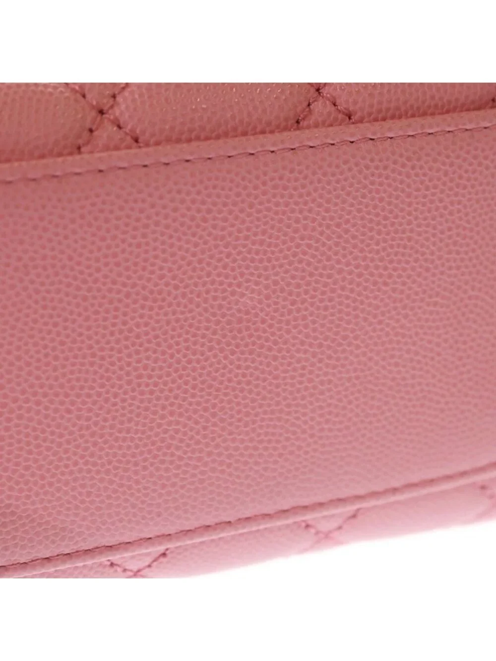 Chanel Quilted Coco Handle 24 2-Way Shoulder Bag Chain Pink Caviar Leather Gold